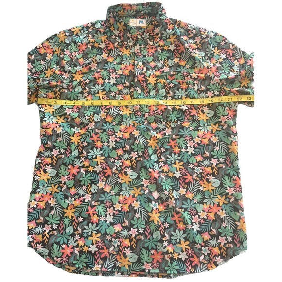 Chubbies Golf Polo Shirt Toucan Floral Bloomerang Performance Stretch Sz Medium - Picture 6 of 7